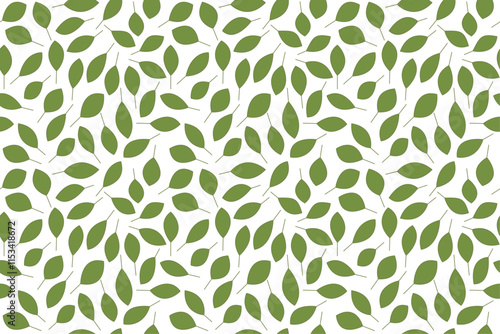 Wallpaper Mural Green leaves seamless pattern. Leaf background. A seamless background with  green leaves.  Torontodigital.ca