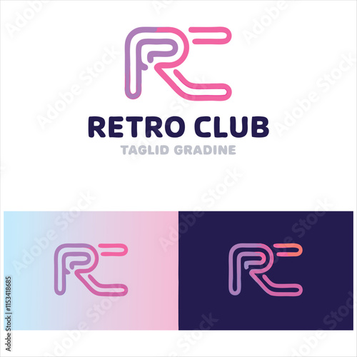 High-Resolution Retro RC Logo Design  Ideal for Printing and Digital Media photo