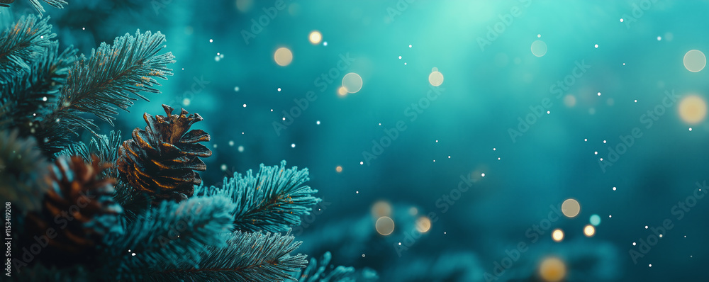 Christmas background with xmas tree branches. Winter holiday theme. Happy New Year. Space for text Christmas background with xmas tree branches. Winter holiday theme. Happy New Year. Space for text