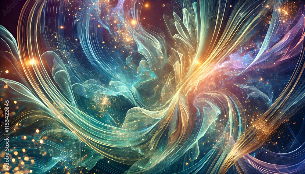 Magical and dynamic shimmering artwork with a unique anti-mainstream aesthetic. Magical and dynamic shimmering artwork with a unique anti-mainstream aesthetic.