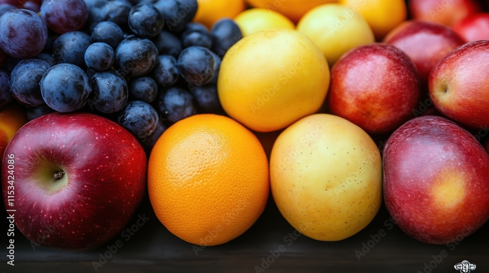 Fresh, ripe assorted fruits close-up. Fresh, ripe assorted fruits close-up.