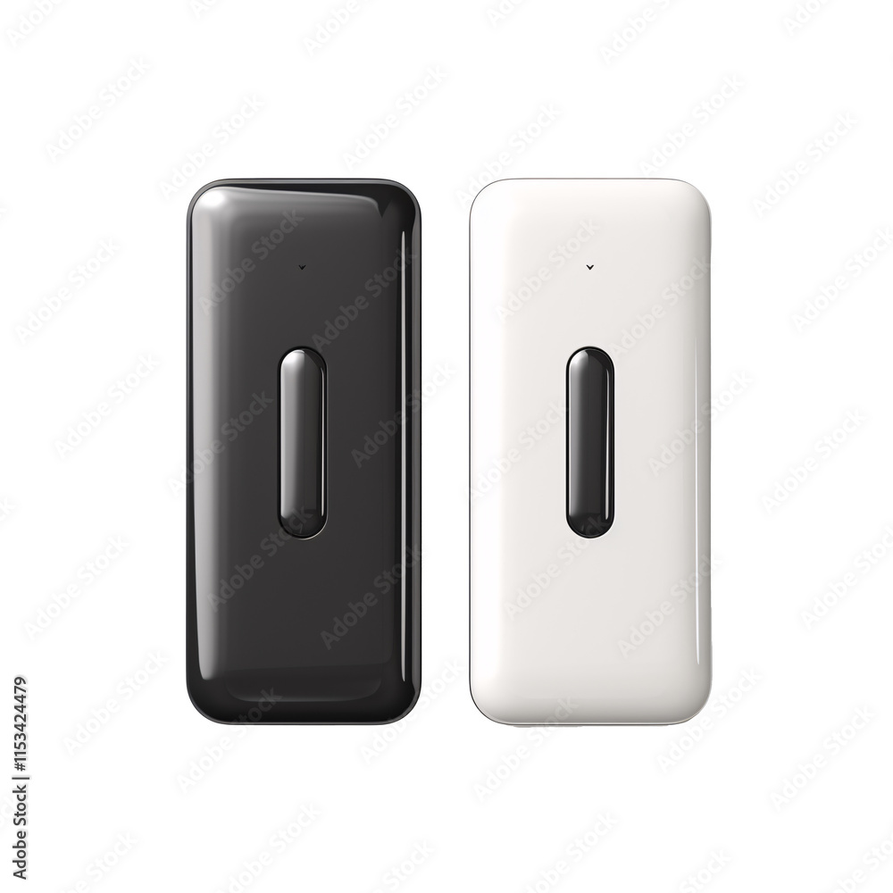 a black and white rectangular objects a black and white rectangular objects