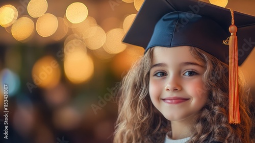 The Happy Graduating Little Girl