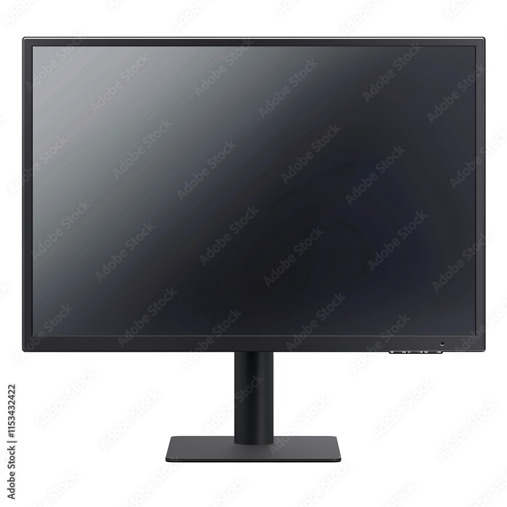 a black computer monitor with a stand a black computer monitor with a stand