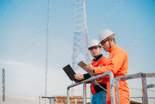 An electrical engineers are seriously planning to prepare a place to install solar panels in the office.