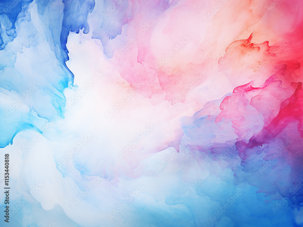 Watercolor painting creating an abstract background with soft and blended color transitions Watercolor painting creating an abstract background with soft and blended color transitions