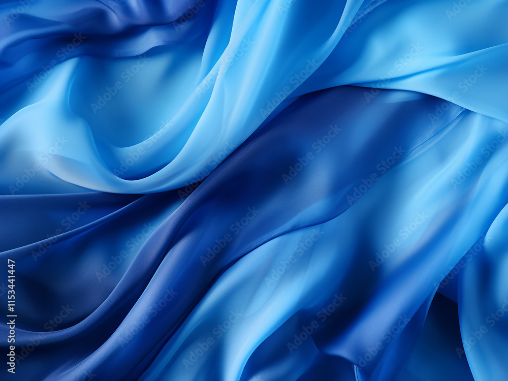 Fototapeta premium Blue abstract background created by tracing crumpled paper for a unique design texture