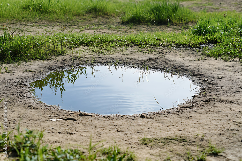 Tranquil Puddle in the Landscape Tranquil Puddle in the Landscape