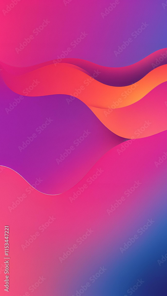 Fototapeta premium Abstract Minimalist Phone wallpaper soothing pastel gradient design. Modern Abstract Pattern trendy digital artwork for mobile screen