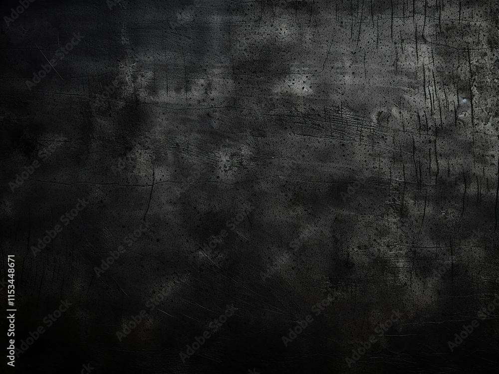 Fototapeta premium A distressed black background with visible scratches for a gritty textured effect