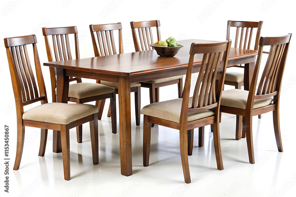 dining table set with chairs on white dining table set with chairs on white