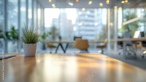 Wallpaper Mural The Modern Office Desk Plant Torontodigital.ca