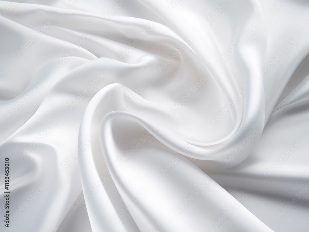 Naklejka premium Shiny white fabric texture in a high resolution image with clean bright details