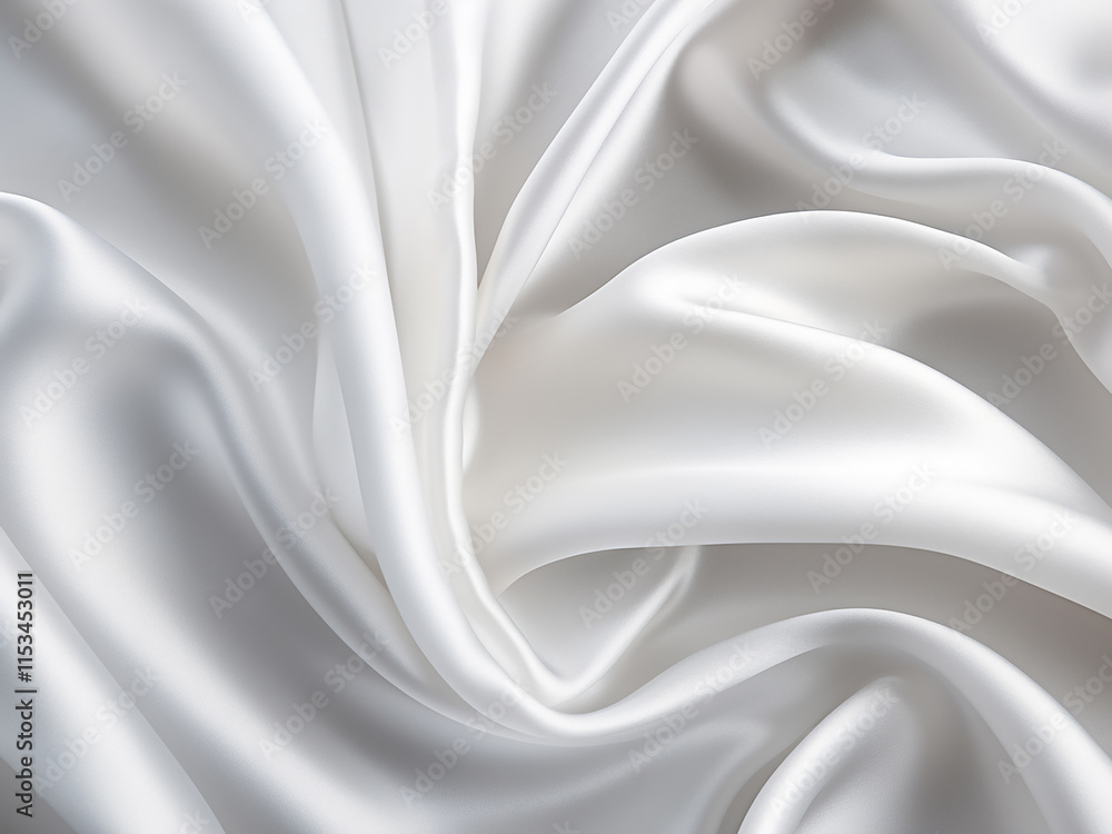 Obraz premium Crisp pristine white fabric with a shiny surface and high resolution image quality