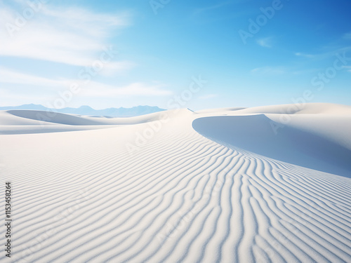 Subtle ripples in the sand of White Sands National Park photo