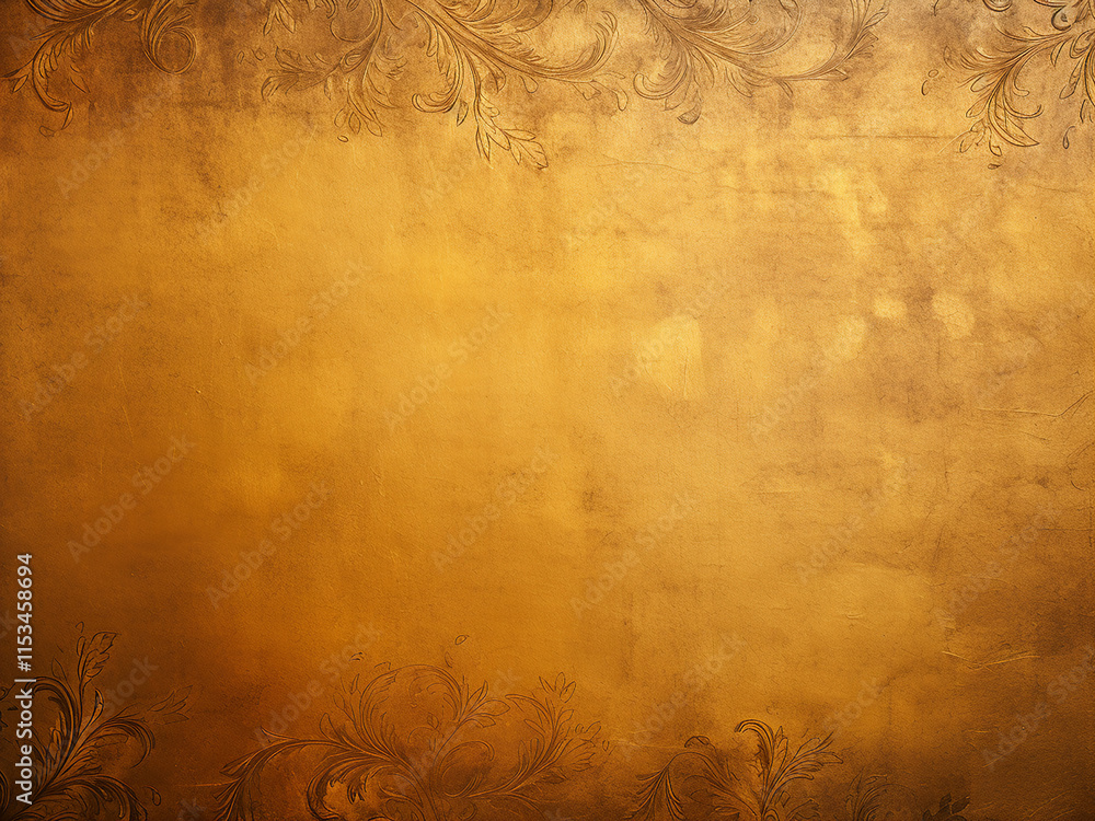 Fototapeta premium Antique golden texture providing a vintage and classic background effect