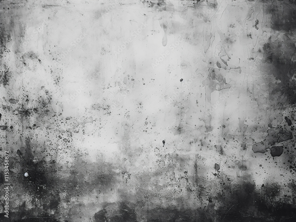 Obraz premium Black and white abstract grunge background with lines dots and scratches creating texture