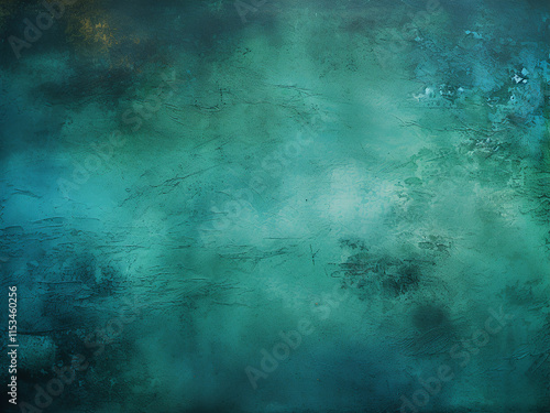 Blue and green grunge texture with a dark sky design concept