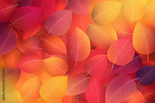 Wallpaper Mural vibrant autumn leaves background with warm red orange and yellow tones perfect for seasonal marketing materials and Torontodigital.ca