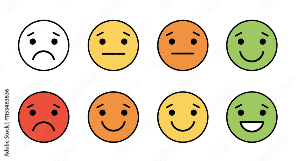Fototapeta premium Minimal Progressive Flat Vector Icons Collection.