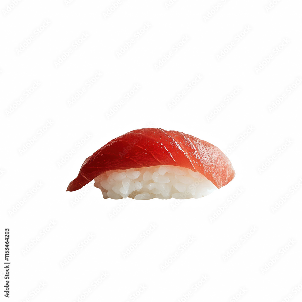 sushi nigiri tuna isolated on transparent background Generative Ai. sushi nigiri tuna isolated on transparent background Generative Ai.