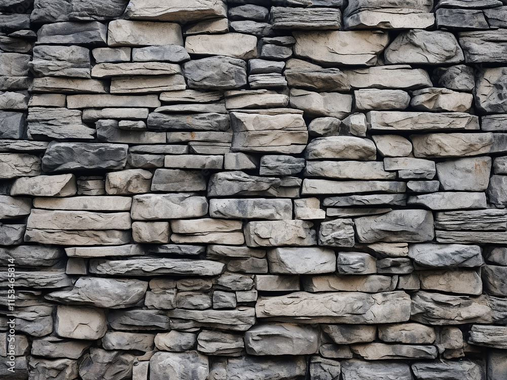 Modern gray stone wall with uneven cracks and cement pattern Modern gray stone wall with uneven cracks and cement pattern
