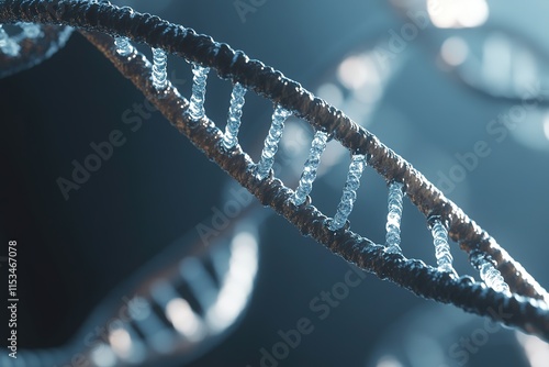 Wallpaper Mural minimalistic illustration of dna sequence with copy space Torontodigital.ca