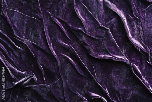 seamless texture of midnight purple velvet with subtle ripples and soft luminous finish photo