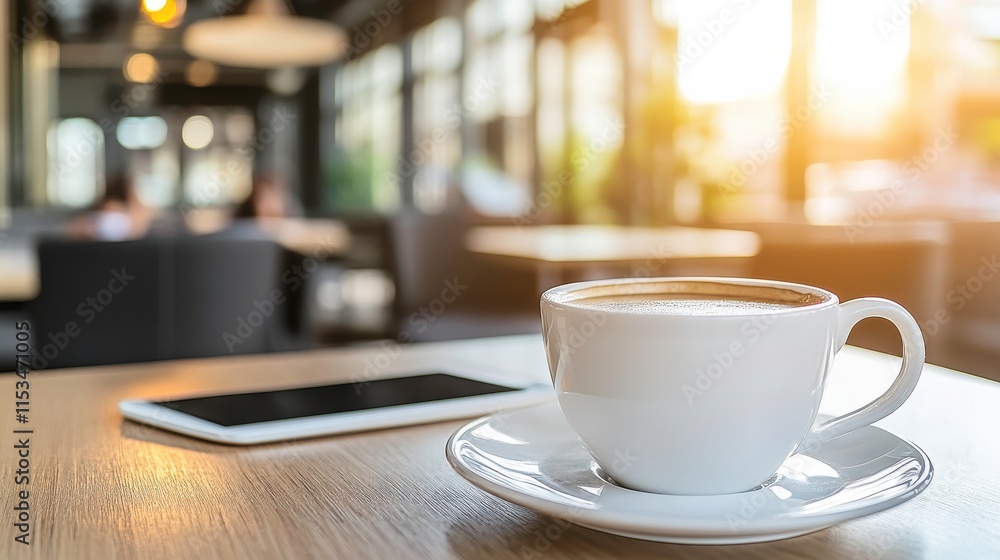 Discussing Wellness Over Coffee in Bright Café Discussing Wellness Over Coffee in Bright Café