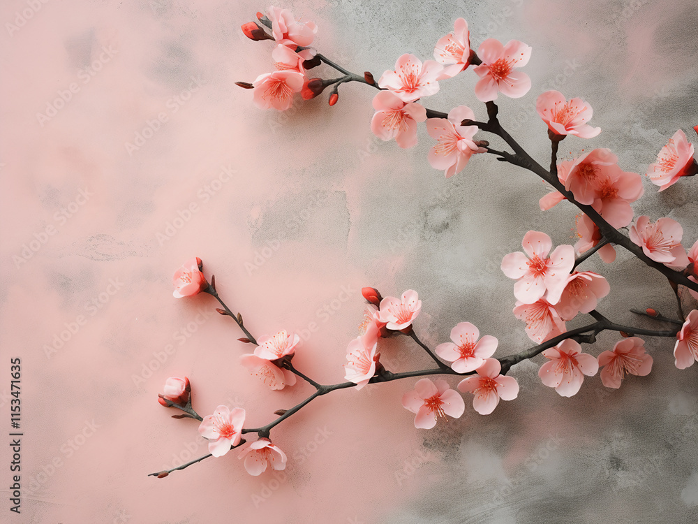 Plastered peach or coral wall texture creating a soft and warm background effect Plastered peach or coral wall texture creating a soft and warm background effect