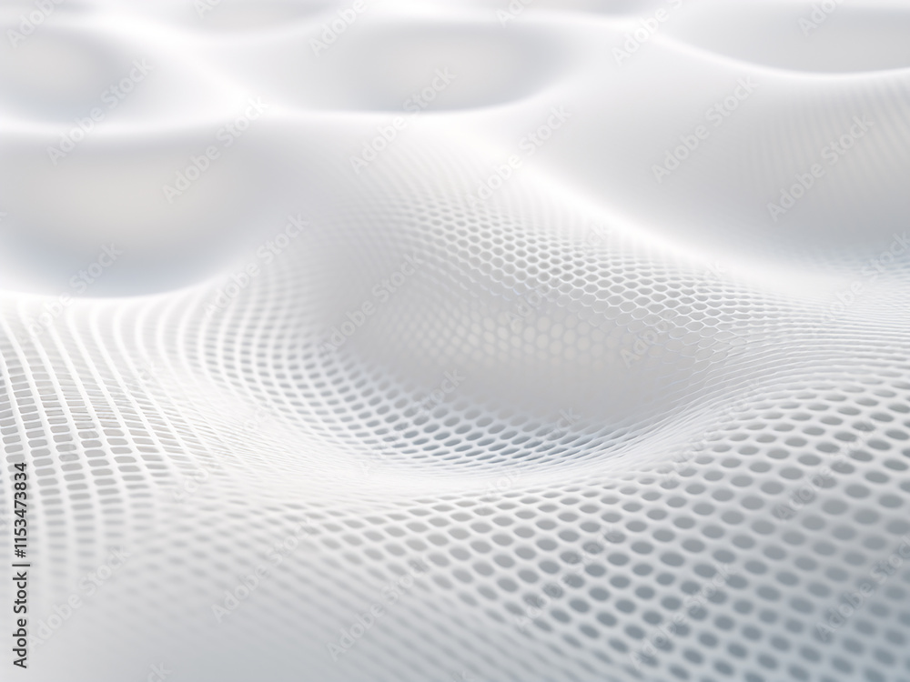 White mesh background with 3D rendering and illustration White mesh background with 3D rendering and illustration