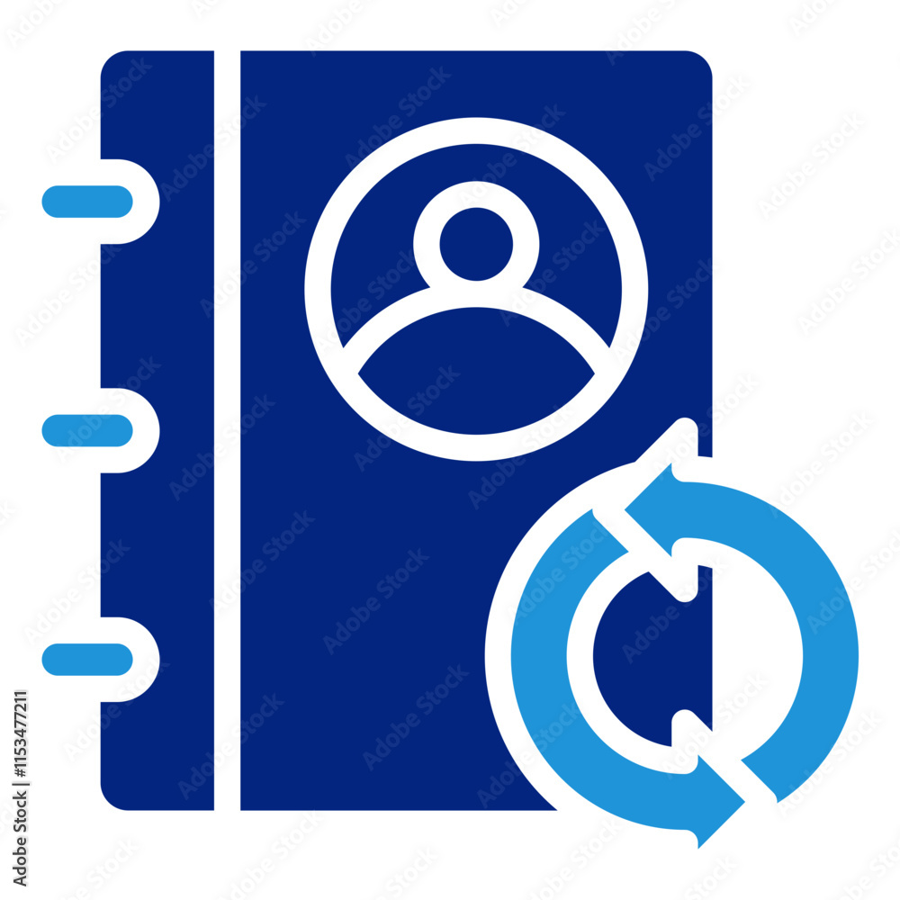 Address Book Sync Icon Element For Design Address Book Sync Icon Element For Design