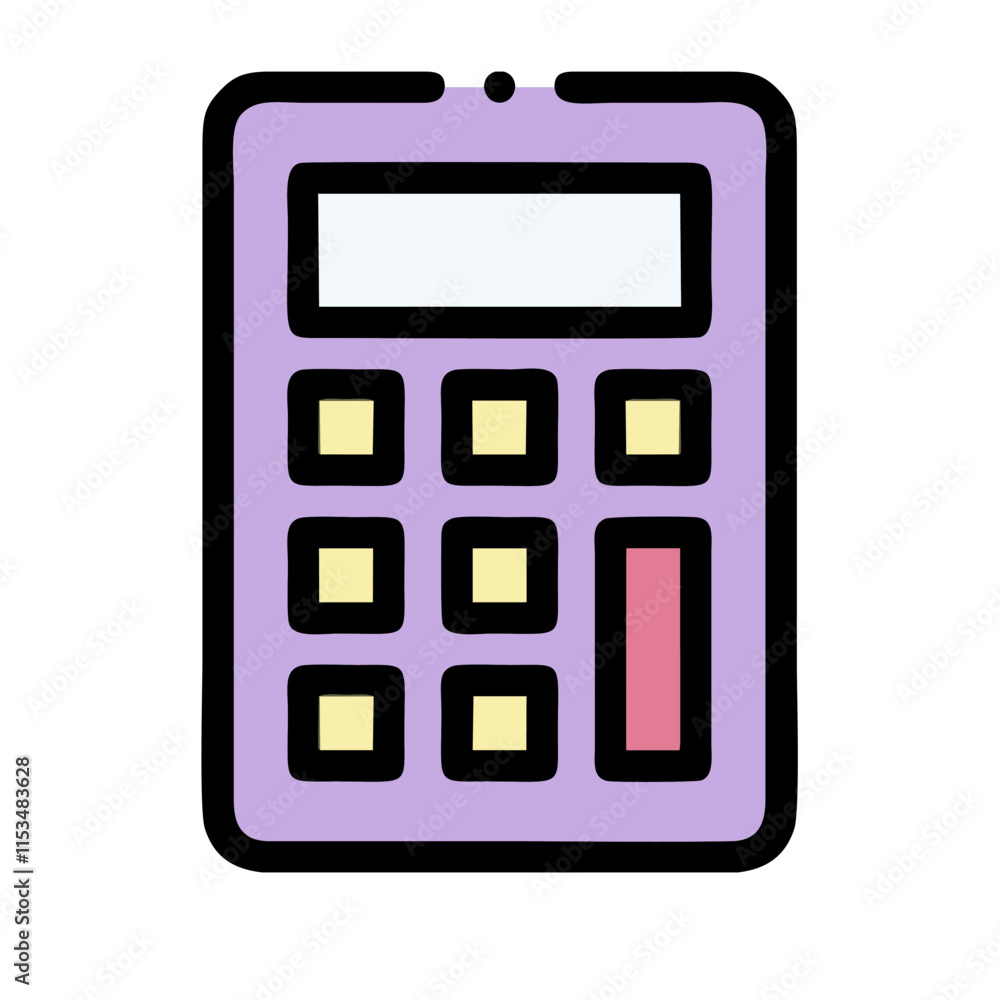 calculator isolated on white background calculator isolated on white background