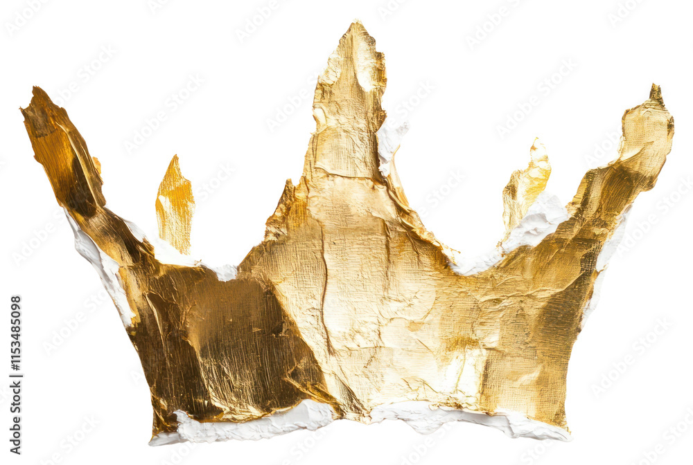 Fototapeta premium PNG Gold crown art illustration accessories.