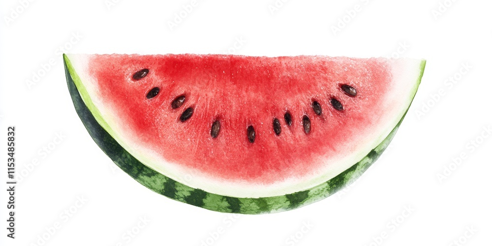 Fresh watermelon isolated on a white background showcases its vibrant colors and textures. This watermelon stands out beautifully, emphasizing the juicy and refreshing essence of watermelon. Fresh watermelon isolated on a white background showcases its vibrant colors and textures. This watermelon stands out beautifully, emphasizing the juicy and refreshing essence of watermelon.