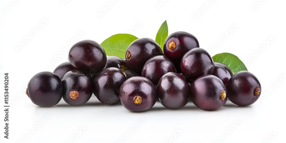 Fresh and ripe organic jamun fruits displayed against a white background, showcasing the vibrant colors and health benefits of organic jamun fruits in a healthy lifestyle context. Fresh and ripe organic jamun fruits displayed against a white background, showcasing the vibrant colors and health benefits of organic jamun fruits in a healthy lifestyle context.
