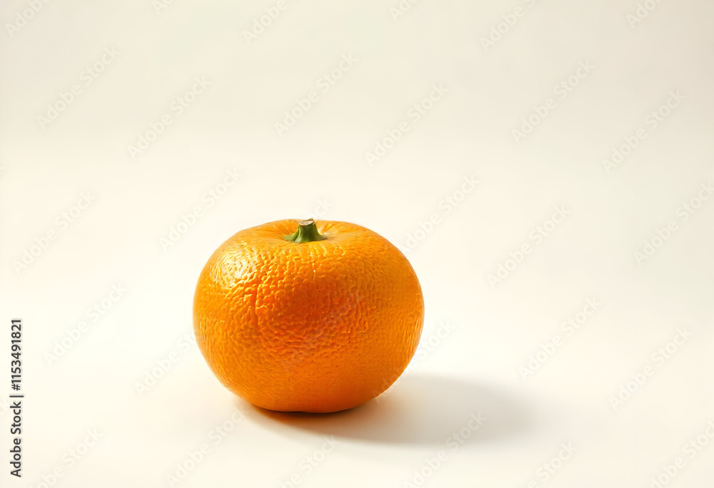 orange on a white