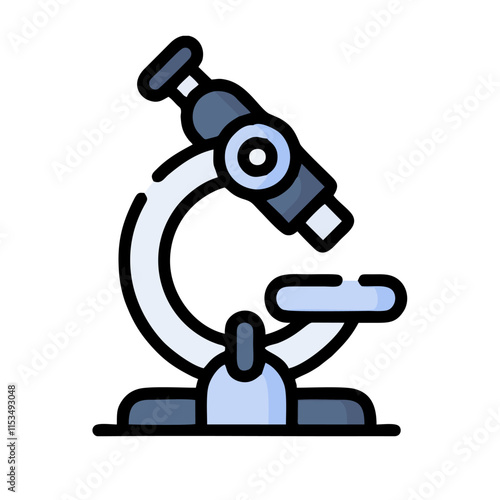 microscope isolated on white