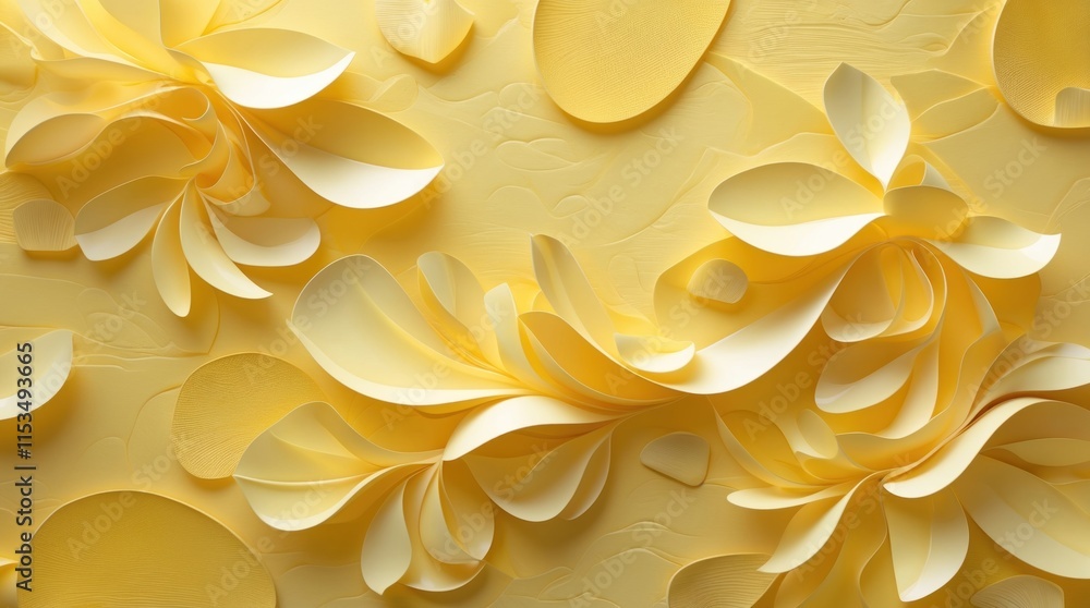 a vibrant softpatterned yellow background a vibrant softpatterned yellow background