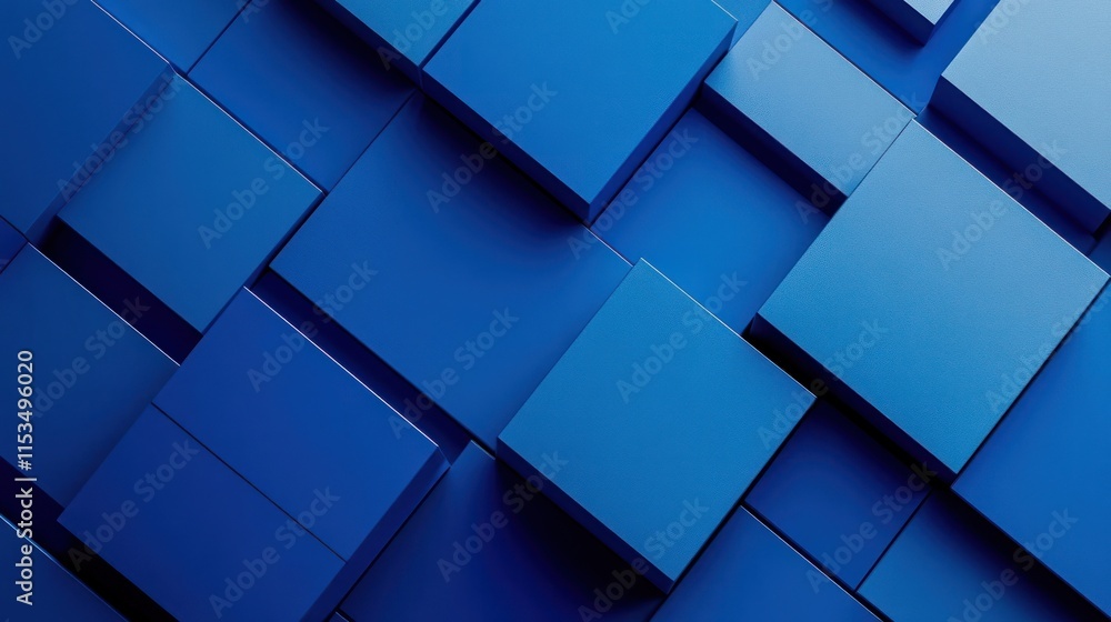 Abstract Blue Geometric Shapes Abstract Blue Geometric Shapes