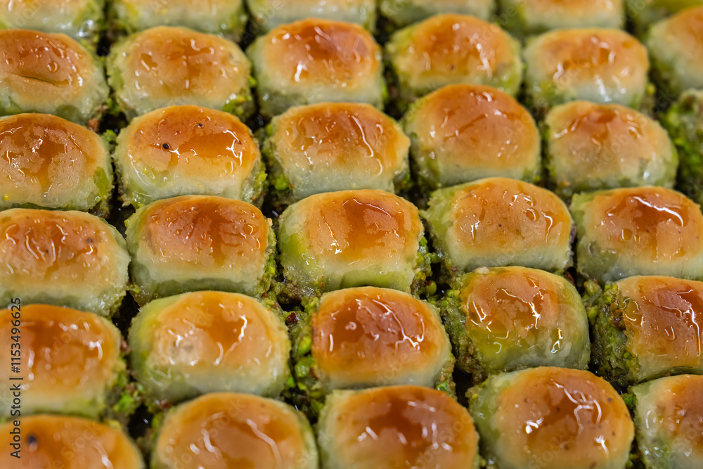 Turkish Baklava with Pistachio Photo, Üsküdar Istanbul, Turkiye (Turkey) Turkish Baklava with Pistachio Photo, Üsküdar Istanbul, Turkiye (Turkey)