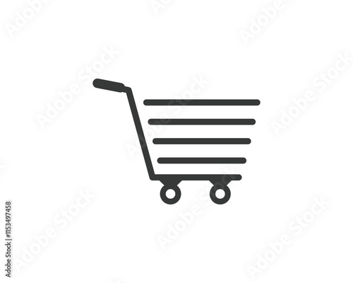 Trolly Icon. Shopping Cart icon isolated, Cart symbol, shopping trolly symbol, clip art trolly design vector,