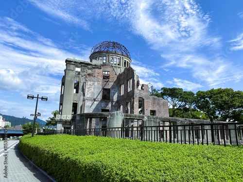фотографія The Memorials of Hiroshima Peace Memorial Park Honoring the Victims of the Atomi