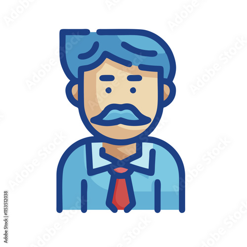 set of funny cartoon superhero