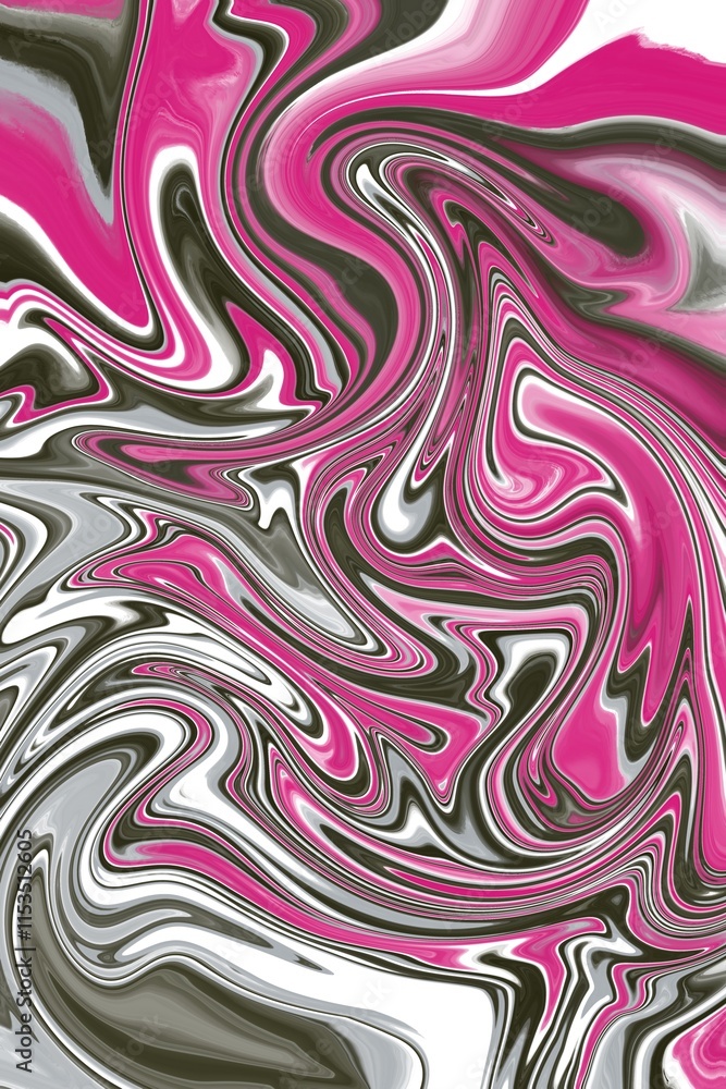 Obraz premium Marble black pink pattern design