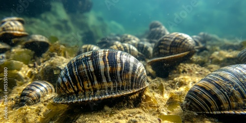 Zebra mussel, known scientifically as Dreissena polymorpha, is an invasive species impacting aquatic ecosystems. Understanding zebra mussel behavior is crucial for managing their spread and effects. photo