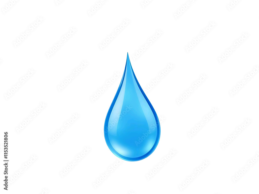 water drop isolated on white. Water drop on PNG backgroun water drop isolated on white. Water drop on PNG backgroun