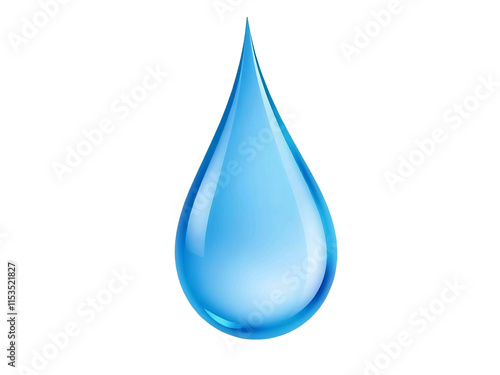 water drop isolated on white. Water drop on PNG backgroun