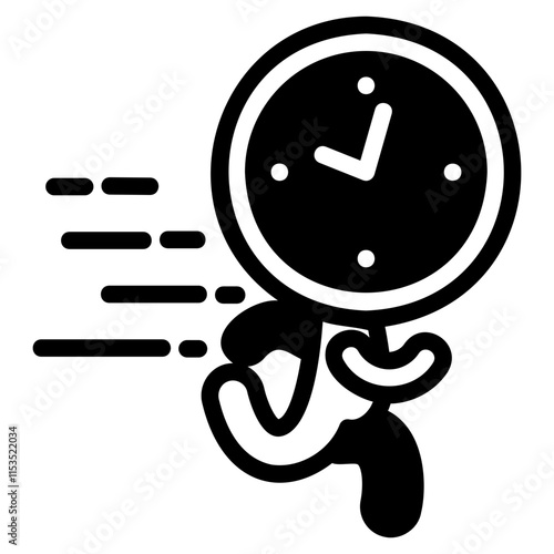 Fast time glyph icon