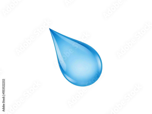 water drop isolated on white. Water drop on PNG backgroun